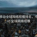 中国移动全球网络规模排名，中国移动 全球网络规模