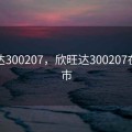 欣旺达300207，欣旺达300207在那上市