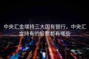 中央汇金增持三大国有银行，中央汇金持有的股票都有哪些