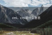 cmi，cmi是什么意思