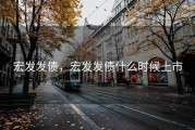宏发发债，宏发发债什么时候上市