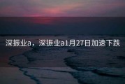 深振业a，深振业a1月27日加速下跌