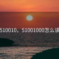 510010，51001000怎么读