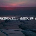 股票002222，股票002049