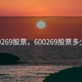 600269股票，600269股票多少钱