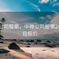 中微公司股票，中微公司股票2025年目标价