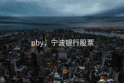 nby，宁波银行股票