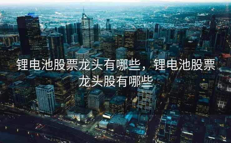 锂电池股票龙头有哪些，锂电池股票龙头股有哪些