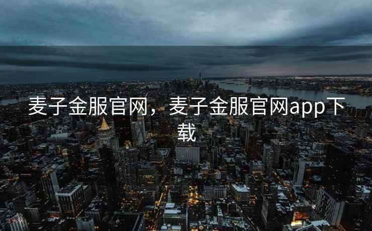 麦子金服官网，麦子金服官网app下载