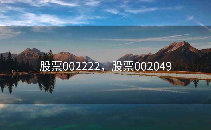 股票002222，股票002049